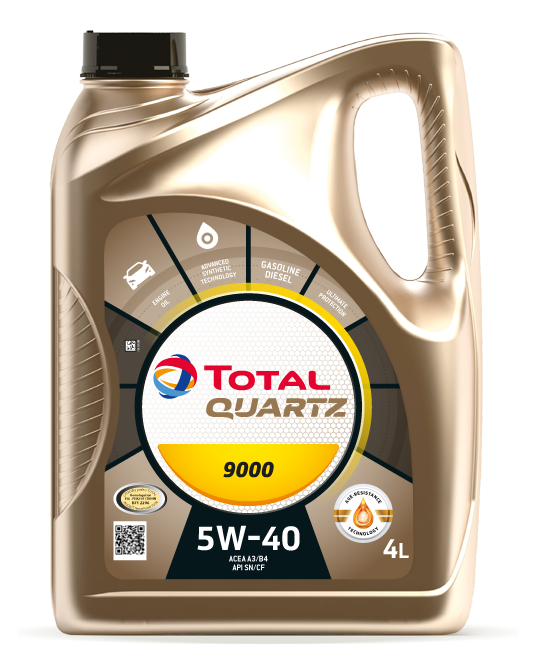 Моторное масло TOTAL Quartz 9000 5W-40 4л. синтетическое 