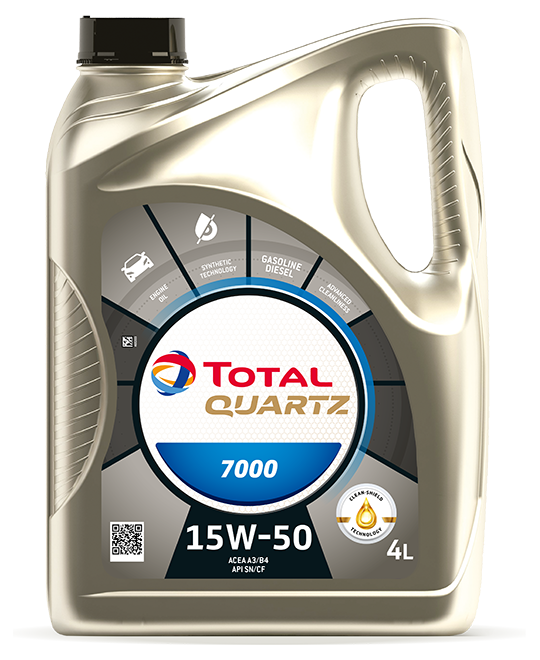 Моторное масло TOTAL Quartz 7000 15W-50 4л. минеральное 