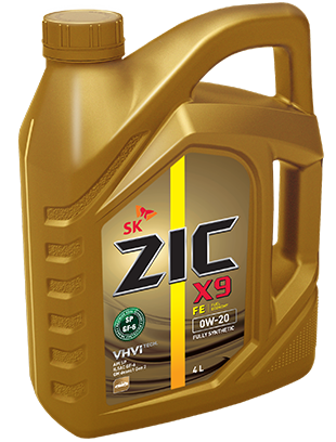 Моторное масло ZIC X9 FE 0W-20 1л. синтетическое 