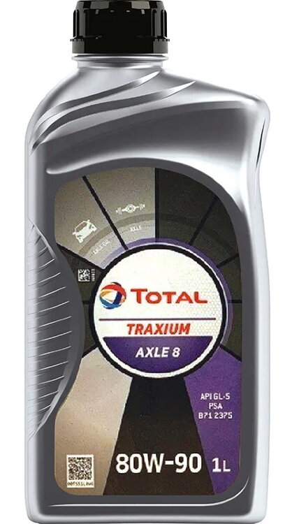 Трансмиссионное масло TOTAL TRAXIUM AXLE 8 80W-90 1л. минеральное 