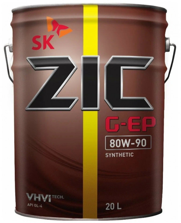 Трансмиссионное масло ZIC G-EP 80W-90 20л. синтетическое 
