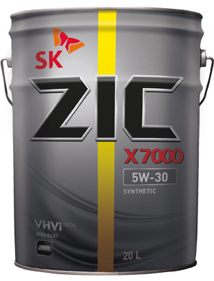 Моторное масло ZIC X7000 5W-30 20л. синтетическое 