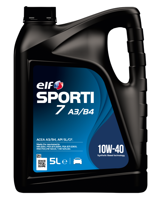Моторное масло ELF SPORTI 7 A3/B4 10W-40 5л. полусинтетическое 