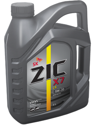 Моторное масло ZIC X7 LS 5W-30 4л. синтетическое 