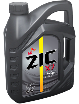 Моторное масло ZIC X7 5W-40 1л. синтетическое 