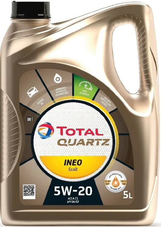 Моторное масло TOTAL Quartz INEO ECOB 5W-20 5л. синтетическое 