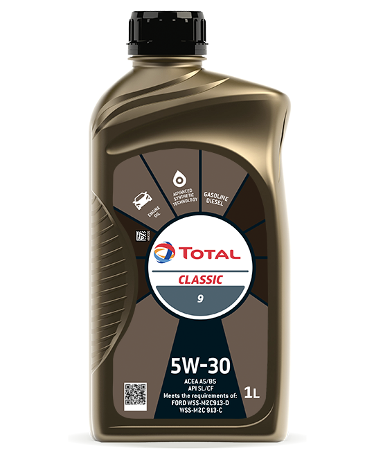 Моторное масло TOTAL CLASSIC 9 5W-30 1л. синтетическое 
