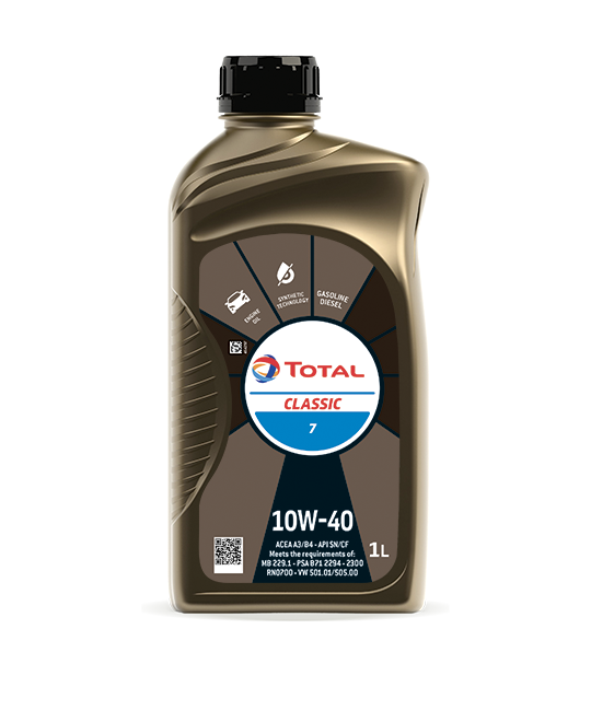 Моторное масло TOTAL CLASSIC 7 10W-40 1л. полусинтетическое 