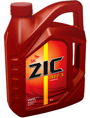 Трансмиссионное масло ZIC ATF 3 4л. синтетическое 
