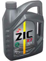 Моторное масло ZIC X7 5W-30 4л. синтетическое
