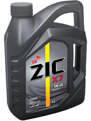Моторное масло ZIC X7 5W-40 20л. синтетическое