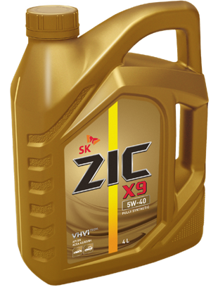 Моторное масло ZIC X9 SP 5W-40 4л. синтетическое 