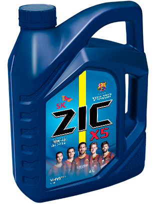 Моторное масло ZIC X5 10W-40 4л. полусинтетическое 